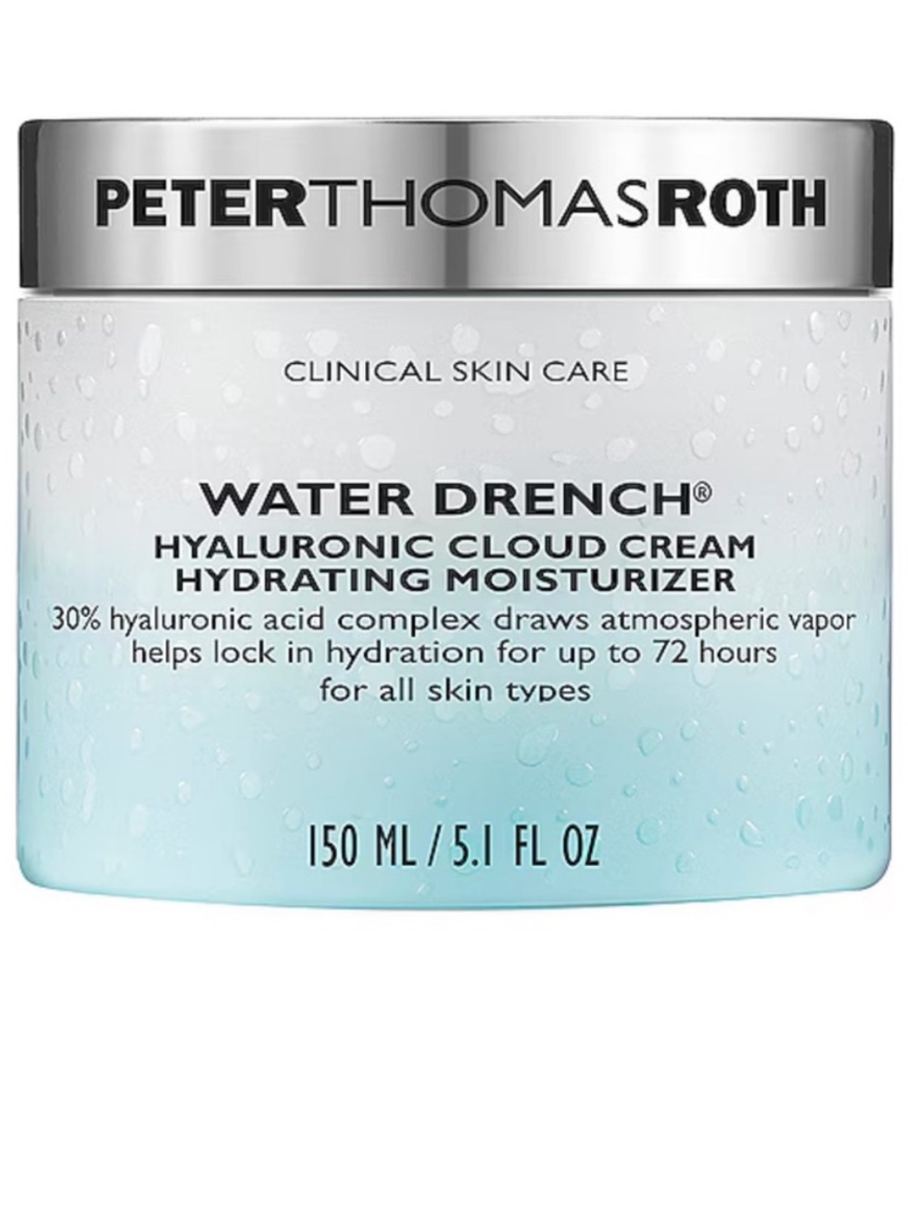 NEW Peter Thomas Roth Water Drench Hyaluronic Cloud Cream Hydrating Moisturizer